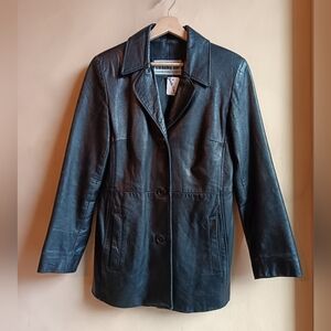 Made In Canada Black Leather Jacket